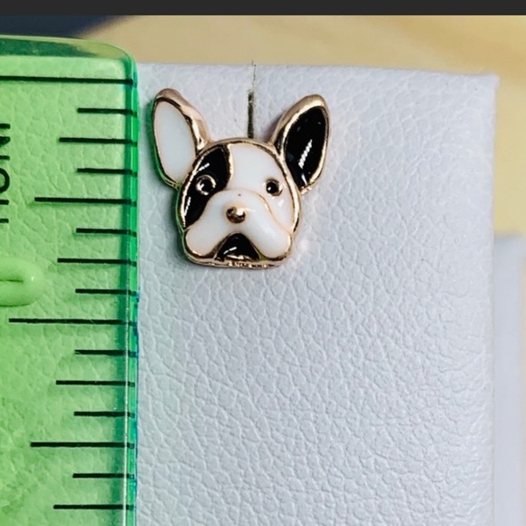 Dog Stud Earrings - Picture 3 of 3
